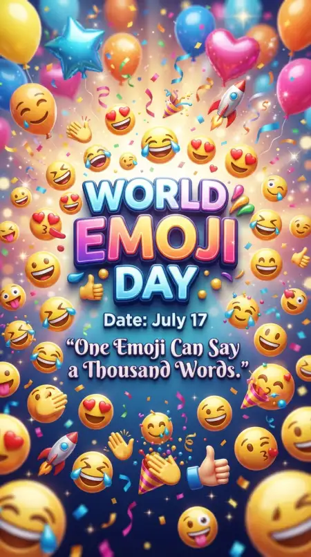 Emoji Day Poster For Students - Free World Emoji Day Poster 2026 Download
