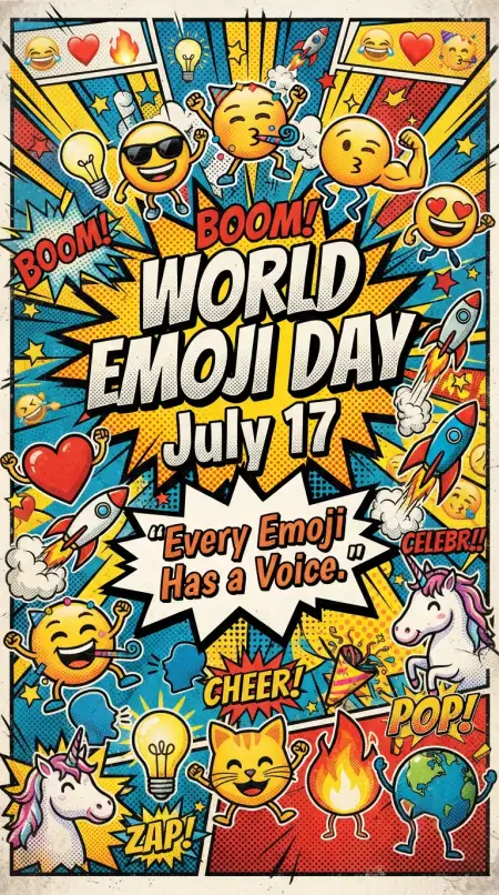 Emoji Day X Social Poster - Free World Emoji Day Poster 2026 Download