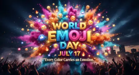 Emoji Theme Graphic Poster - Free World Emoji Day Poster 2026 Download