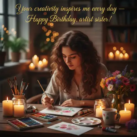 Free Emotional Happy Birthday Quotes For Sister In English Background Download