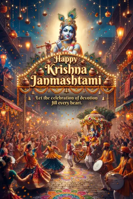 Emotional Happy Krishna Janmashtami Greetings - Free Happy Krishna Janmashtami Greetings Download