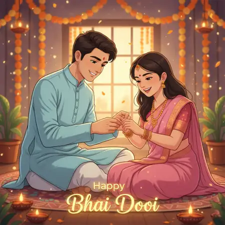 Emotional Quotes For Happy Bhai Dooj 2025 Wishes Post - Free Happy Bhai Dooj 2025 Wishes Download