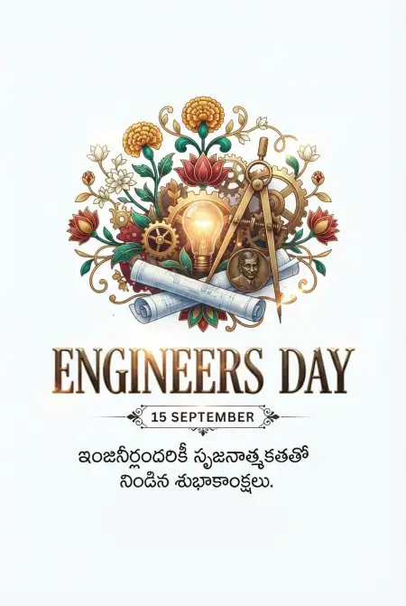 engineers day 2026 greetings in telugu - Engineers Day 2026