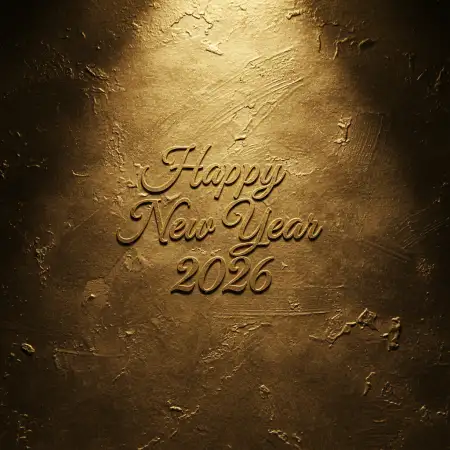 Free English New Year Greeting Card 2026 Background Download
