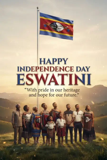 Eswatini Independence Day Greeting Card Images - Free Eswatini Independence Day 2026 Download