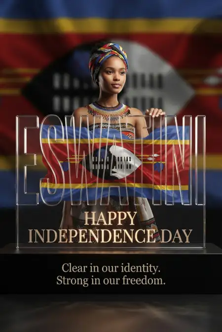 Eswatini Independence Day Social Media Post Design - Free Eswatini Independence Day 2026 Download