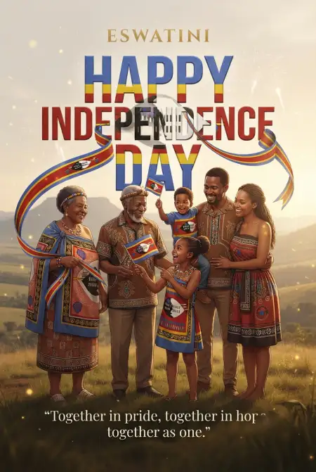 Eswatini Independence Day Whatsapp Status Images - Free Eswatini Independence Day 2026 Download
