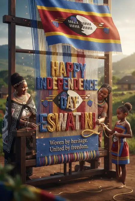Eswatini Independence Day Wishes With Flag - Free Eswatini Independence Day 2026 Download
