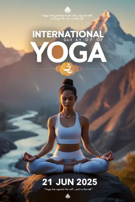 Evening Yoga Meditation Scene AI-generated - Free Nternational Day Of Yoga 2025 Download