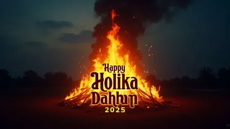 exclusive happy holika dahan 2025 cultural event photos with a vibrant, celebratory ambiance