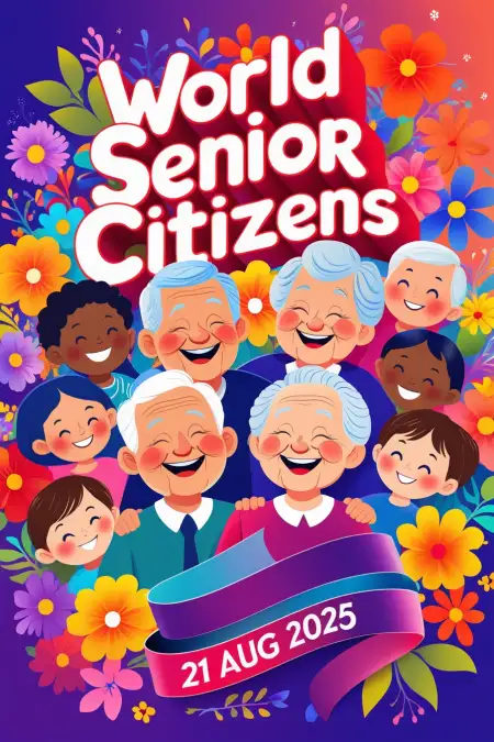 Facebook Status For World Senior Citizens Day - Free World Senior Citizens Day Download