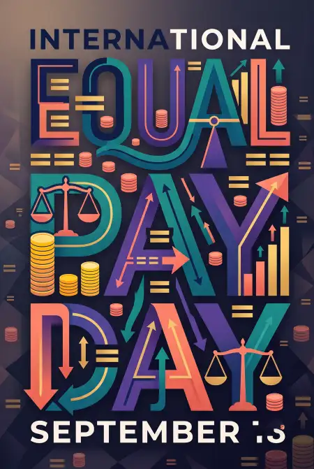 fair pay for equal work poster - International Equal Pay Day 2026
