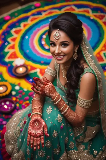 Fancy Mehndi Design For Teej Festival - Free Teej Mehndi Design Download
