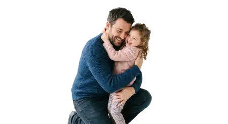 Father Hugging Child Png - Free Fathers Day Png Download