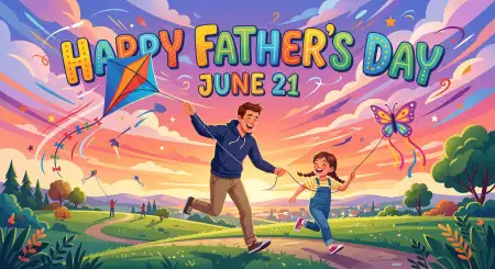 Fathers Day 2026 Family Celebration Banner - Free Fathers Day 2026 Download