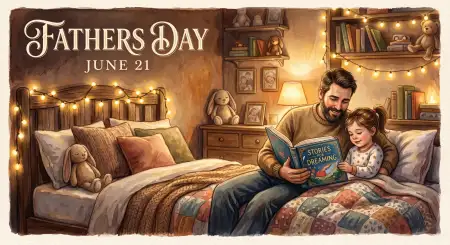 Fathers Day 2026 Greeting Illustrations - Free Fathers Day 2026 Download