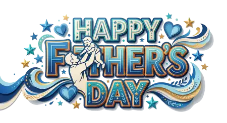 Fathers Day 3d Text Png - Free Fathers Day Png Download