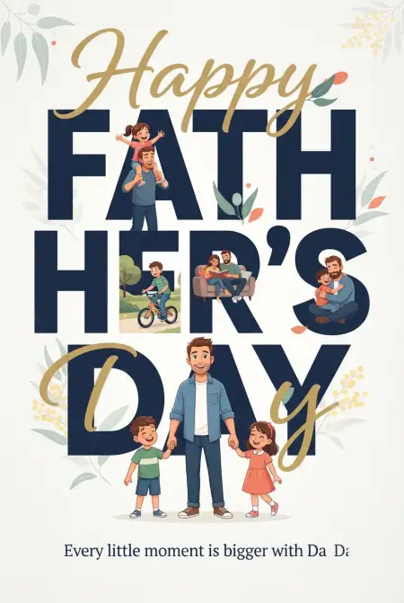 Fathers Day Australia 2026 Card Design - Free Fathers Day Australia 2026 Download