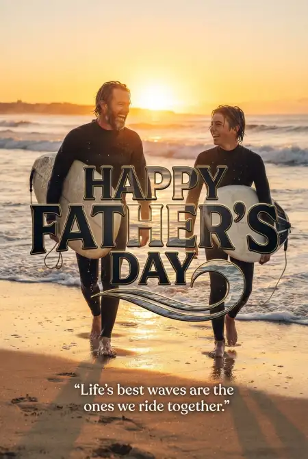 Fathers Day Australia 2026 Digital Greeting Card - Free Fathers Day Australia 2026 Download