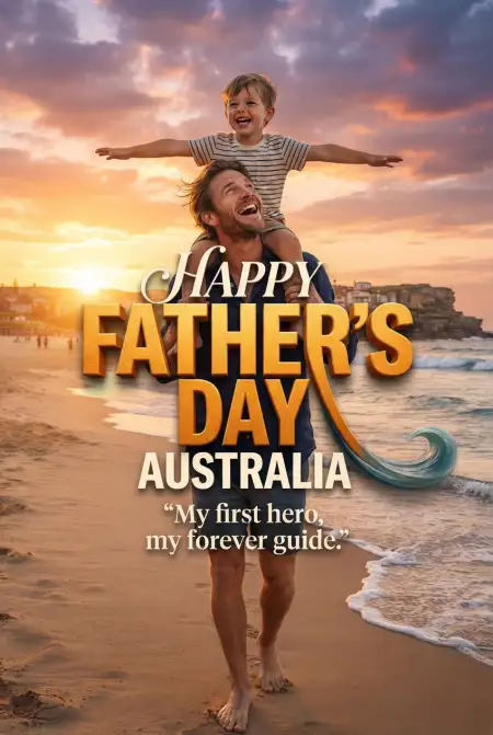 Fathers Day Australia 2026 Wishes - Free Fathers Day Australia 2026 Download