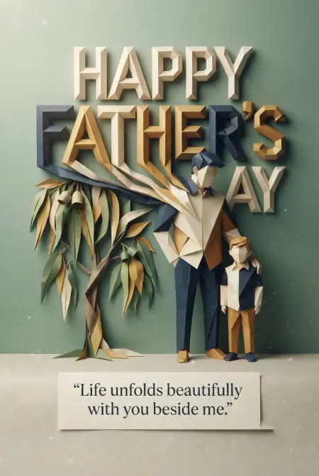 Fathers Day Australia Card With Beautiful Quote - Free Fathers Day Australia 2026 Download