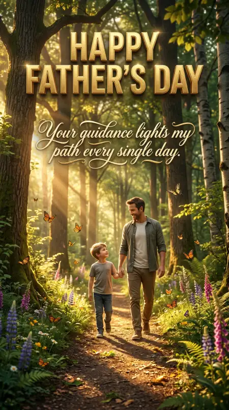 Fathers Day Greeting Card For Instagram - Free Happy Fathers Day Greeting Card Download