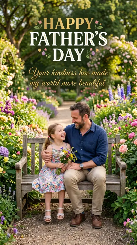 Fathers Day Greeting Card From Daughter - Free Happy Fathers Day Greeting Card Download