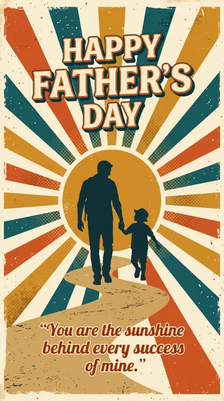 Fathers Day Greeting Card Graphic Design - Free Happy Fathers Day Greeting Card Download