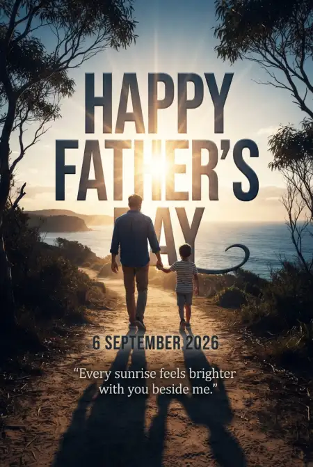 Fathers Day Wishes From Son Australia 2026 - Free Fathers Day Australia 2026 Download