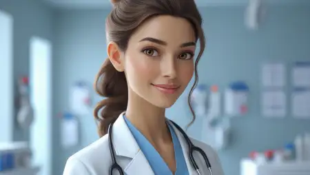  Female Doctor With Medical Background - Free Medical Background Download