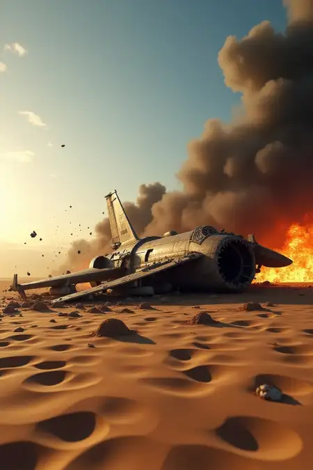 Fighter Jet Crash Background Image - Free Background Download