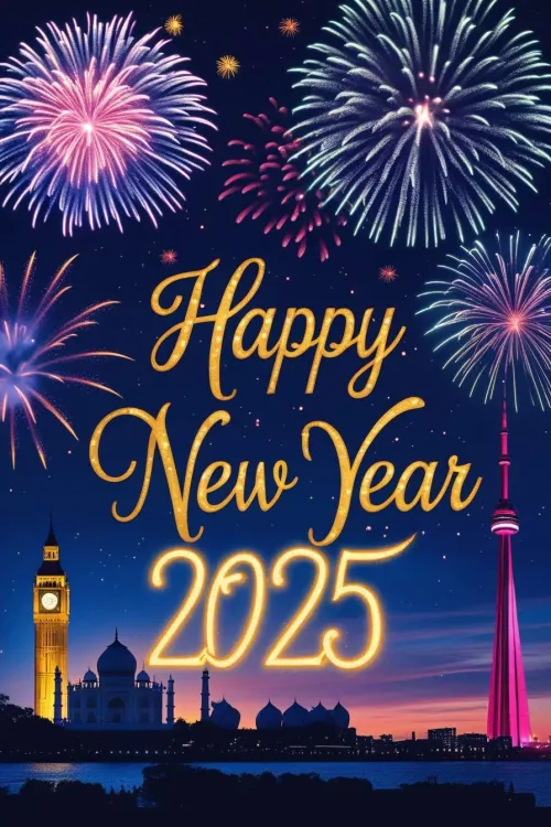 floral happy new year 2025 wish templates