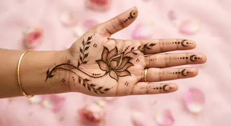 flower karwa chauth mehndi design 2026 - Karwa Chauth Mehndi Design 2026