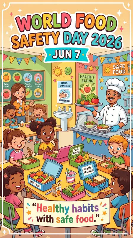 Food Safety Educational Poster For Children - Free World Food Safety Day 2026 Download
