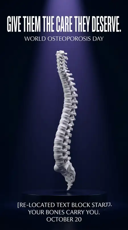 fragile bones medical illustration