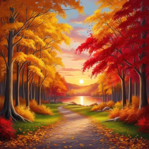 free autumn landscape background wallpaper download