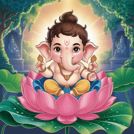 Free Baby Ganesha PNG Without Background - Free Background Download
