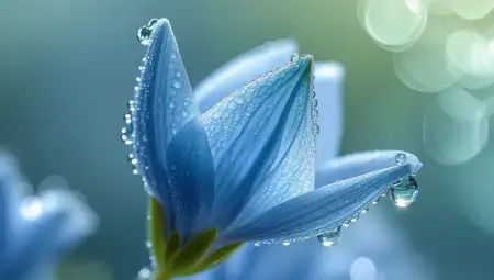 Free Blue Picture Water Drops Macro Photo - Free Free Blue Picture Download