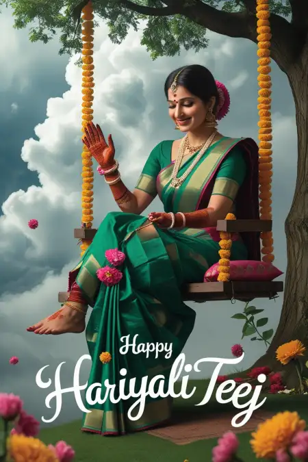 Free Download Happy Hariyali Teej Wishes Image - Free Happy Hariyali Teej Download