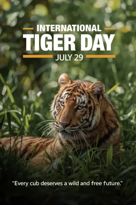 Free Download Tiger Day Wallpaper 2025 - Free International Tiger Day Download
