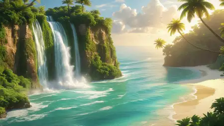 Free PNG Transparent Waterfall Background - Free Related Background Image