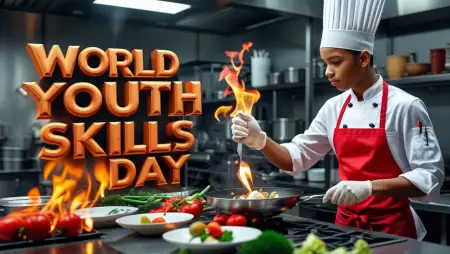 Free Printable World Youth Skills Day Poster - Free World Youth Skills Day Download