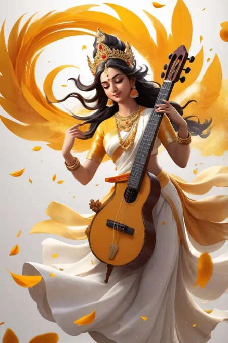 free saraswati puja hd stock photos