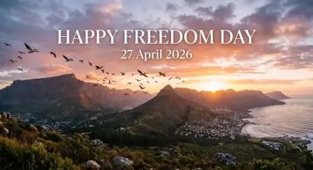 Free Freedom Day South Africa 2026 Banner Design Captions Quotes Image Download
