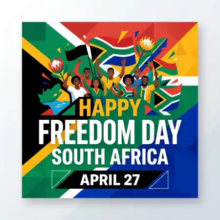 Free Freedom Day South Africa 2026 Poster Slogans Captions Text Image Download