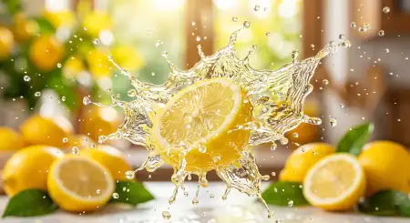 Fresh Lemon Juice Splash Background Hd - Free Lemon Juice Background Download