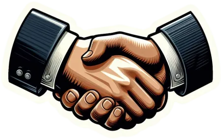 friendly handshake png with transparent background