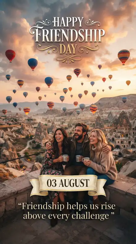 Free Friendship Day 2026 Aesthetic Phone Wallpaper For Social Media Image Download