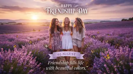 Free Friendship Day 2026 Bestie Quotes Image Download