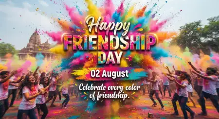 Free Friendship Day 2026 Colorful Background Image Download